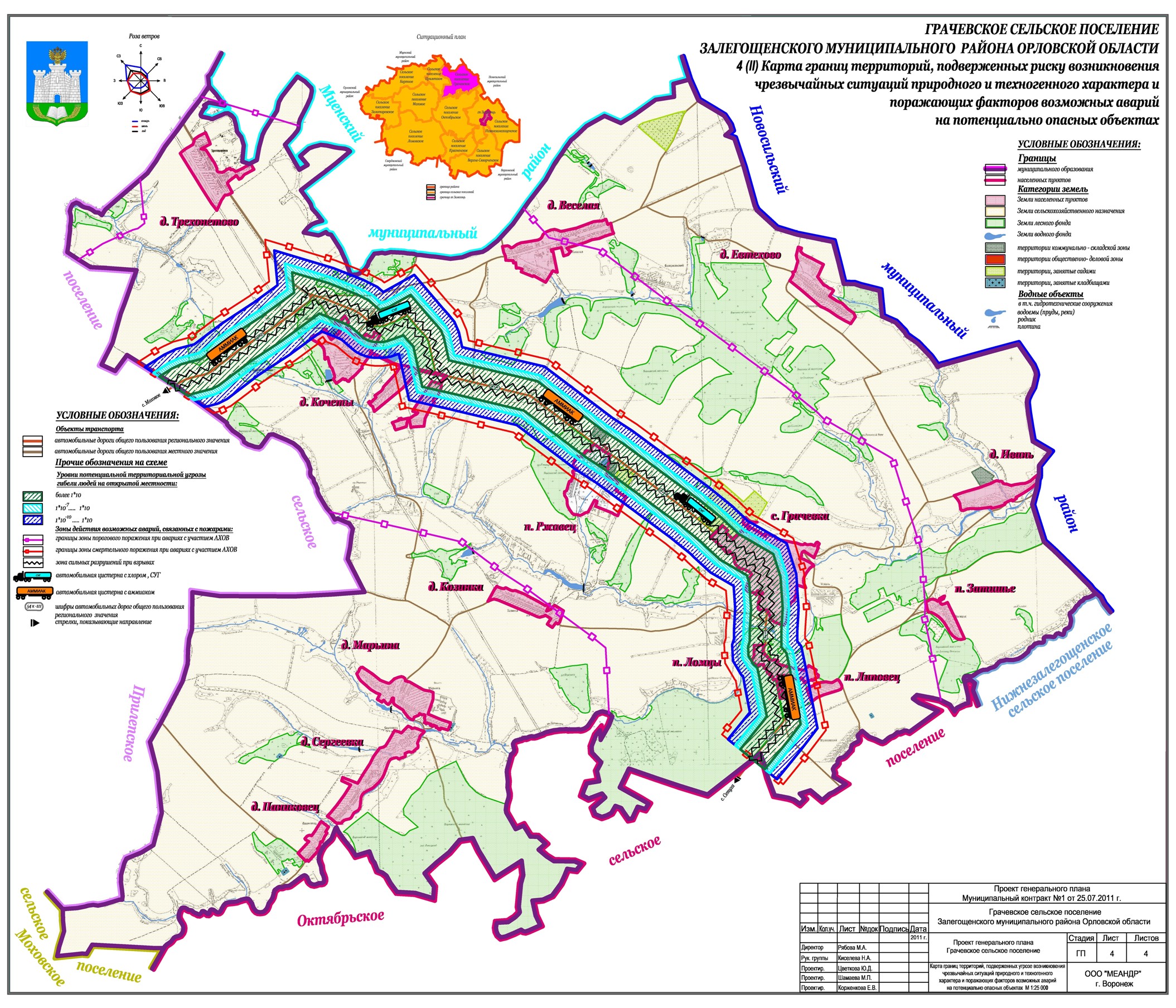 Районы орловской области карта